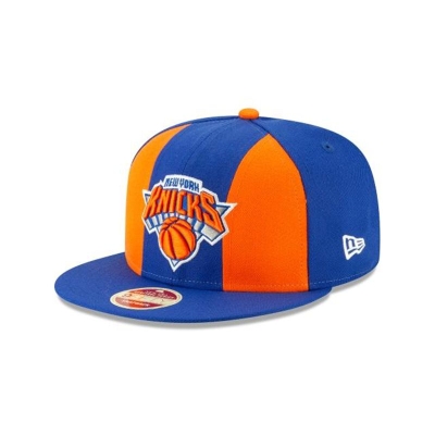 Blue New York Knicks Hat - New Era NBA Paneled Team Pick 9FIFTY Snapback Caps USA6078351